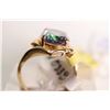 Image 2 : New old stock 14kt yellow gold and oval cut topaz gemstone ring
