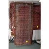 Image 1 : 100% handmade Iranian Zanjan area carpet with geometric design, multiple borders in shades of blues,