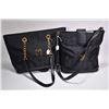 Image 1 : Two vintage MCM bags including black canvas monogrammed Visetos with chain handles and a bucket bag 