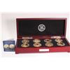 Image 1 : Bradford Exchange Mint "The World's Greatest Naval Battles Dollar Collection" set of eight 24Kt gold