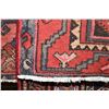 Image 2 : 100% handmade Iranian Zanjan area carpet with triple border, in shades of red, pink, black etc. 51" 