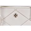 Image 2 : Two matching cream coloured vintage Tori Burch purses including cross body with chain strap and a ha