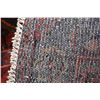 Image 3 : 100% handmade Iranian Zanjan area carpet with triple medallion, red background in shades of blues, o