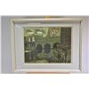 Image 4 : Four framed block prints of the city of Bath including "Abbey Courtyard", "Putney Bridge", "The Circ