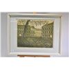 Image 7 : Four framed block prints of the city of Bath including "Abbey Courtyard", "Putney Bridge", "The Circ