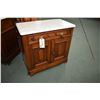 Image 3 : Antique American Victorian bedroom suite including 59" bed with headboard, footboard and rails with 