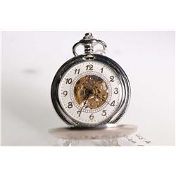 USA 1/2 hunter mechanical size 16, jewelled vintage style pocket watch. Stem wind and set movement w