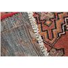 Image 3 : 100% handmade Iranian Zanjan area carpet with center medallion, soft red and sage background and hig