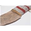 Image 3 : Master Hunter quality reproduction flint knife with sheath including beaver fur, elk-hide, trade, gl