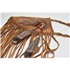 Image 4 : Master Hunter quality reproduction flint knife with sheath including beaver fur, elk-hide, trade, gl