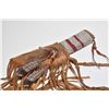 Image 5 : Master Hunter quality reproduction flint knife with sheath including beaver fur, elk-hide, trade, gl
