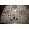 Image 4 : Bacchus wine cabinet with two carved oak wine themed paneled doors, tiled interior prep surface, fiv
