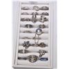 Image 1 : Large selection of sterling silver rings