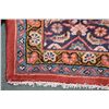 Image 2 : 100% handmade Iranian Mahal area carpet with center medallion and tones of red, cream, blues, purple