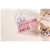 Image 3 : New old stock 10kt yellow gold, tanzanite and opal ring
