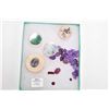 Image 1 : Selection of loose gemstones including small opals emeralds, garnets and amethyst etc.