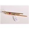 Image 1 : 14kt yellow gold brooch set with square ruby gemstone and small accent diamonds