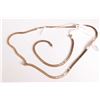 Image 1 : Lady's 10kt yellow gold articulated necklace 20" and matching bracelet 8" in length