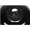 Image 2 : Three pieces of signed art glass including gun metal glass center bowl, two cased glass vases 6" and