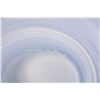 Image 4 : Three pieces of signed art glass including gun metal glass center bowl, two cased glass vases 6" and