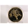 Image 1 : Canadian 1991 non-circulated $200 gold coin "Hockey a National Passion", 17.135 grams of 22kt gold