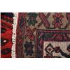 Image 3 : 100% handmade Iranian Zanjan area carpet with center medallion, red background and highlights in blu