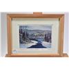 Image 1 : Selection of George Weber artwork including original watercolour painting titled "Winter Feed Lot, R