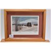 Image 3 : Selection of George Weber artwork including original watercolour painting titled "Winter Feed Lot, R