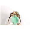 Image 2 : New old stock 10kt yellow gold, topaz and diamond ring
