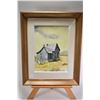 Image 1 : Three framed original watercolour including one still-life and two or rural building, all signed by 