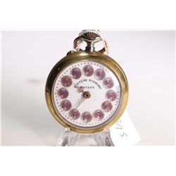 Roskopf size 18, jewelled pocket watch. Systeme Roskopf patent, serial no. 536521 dates this watch t