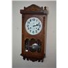 Image 1 : Vintage style Korean made 31 day wall clock working at time of cataloguing
