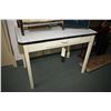 Image 1 : Single drawer enamelled top baker's table