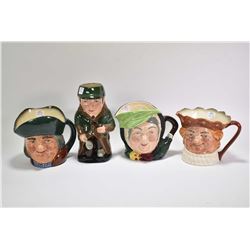 Three Royal Doulton character jugs including Sairey Gamp D5528, Old King Cole and Toby Philpots and 