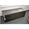 Image 1 : Large military shipping crate 57" wide with added hinges on lid