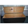 Image 2 : Large military shipping crate 57" wide with added hinges on lid
