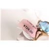 Image 3 : 10kt yellow gold, marquise cut blue topaz and diamond ring