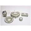 Image 1 : Selection of Wedgwood Jasperware including cigarette lighter, ashtray and three trinket boxed includ