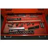 Image 10 : Mac Tools mechanics rolling chest and top box with some tools including wrenches, crow's feet, pulle