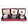Image 1 : Three cased Royal Canadian Mint collector coins including 2012 H.M.S. Shannon $10, 99.99% pure fine 