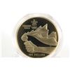 Image 1 : Canadian 1987 non-circulated $100 gold coin "Olympic Torch" by artist Fredrick Peter, 13.338 grams o