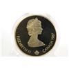 Image 2 : Canadian 1987 non-circulated $100 gold coin "Olympic Torch" by artist Fredrick Peter, 13.338 grams o