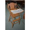 Image 1 : Vintage highchair with metal insert eating tray FOR DOLL AND TEDDY BEAR USE ONLY PLEASE