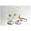Image 1 : Pair of matching colourless oil lamps with brackets and reflectors