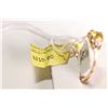 Image 2 : New old stock 10kt yellow gold, yellow sapphire and diamond gemstone micro ring
