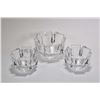 Image 1 : Three Orrefors crystal bowls including a pair of 4 1/2" diameter bowls and a 6" matching bowl