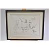 Image 1 : Three framed prints including an untitled limited edition of Inuit figure with animals pencil signed