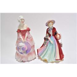 Royal Doulton figurine Veronica RN773349 and Lady Marilyn by Paragon