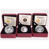 Image 1 : Three cased Royal Canadian Mint collector coins including 2013 "Heroes of 1812-Charles Michel de Sal