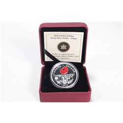 Cased Royal Canadian Mint collector coin 2010 limited edition proof .925 sterling silver 36.07 gram 